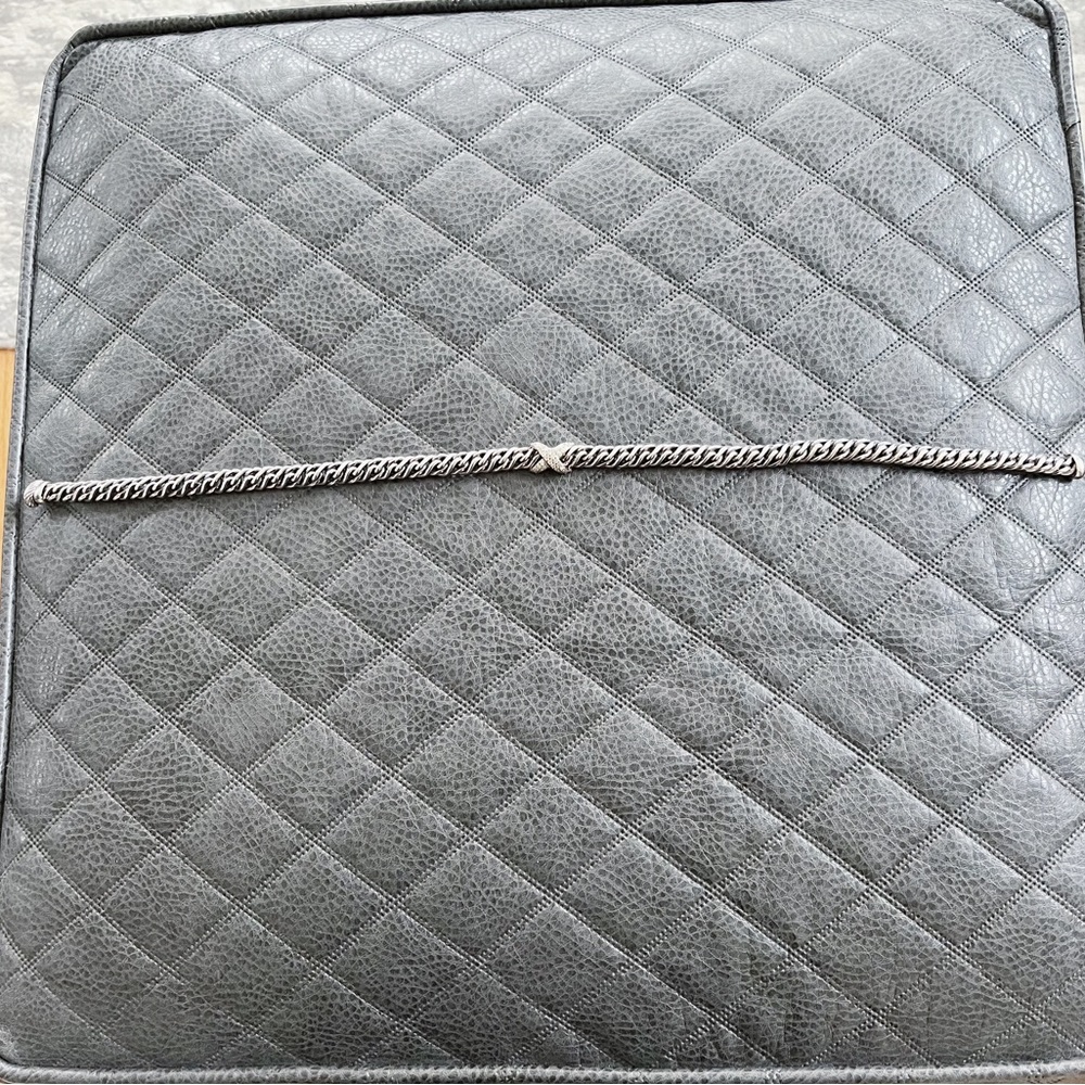 David Yurman Diamond X Vintage Wheat Chain Necklace - Picture 6 of 10